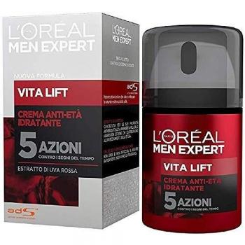 L'Oreal Paris Men Expert Vitalift 5 Crema Revitalizadora Hidratante con Ácido Hialurónico para Hombre 50ml
