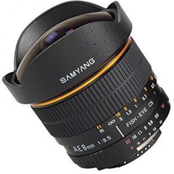 Samyang Objetivo ojo de pez 8 mm f/3,5 para Canon AF