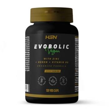 Potenciador Anabólico para Hombre Evobolic - 120 Cápsulas Vegetales con Ácido Aspártico, ZMA, Fenogreco, Ginseng y Avena Sativa | No-GMO, Vegano, Sin