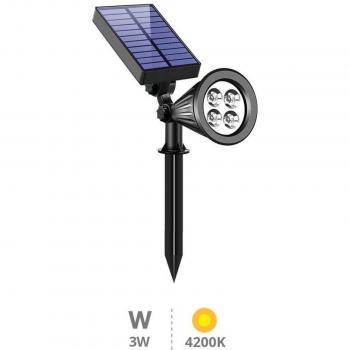 Farol de Jardín Solar LED Alezu 4200K IP67 Regulable