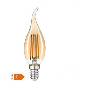 Bombilla LED Vela Soplo de Viento Vintage 4W E14 3000K - Iluminación Decorativa y Nostálgica
