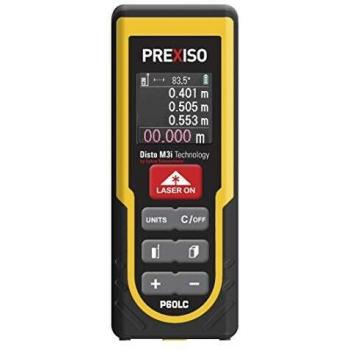 PREXISO 8250374 - Medidor láser de hasta 60 m con pantalla LCD retroiluminada en color P60LC