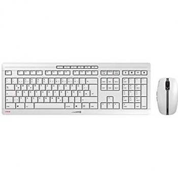 CHERRY Stream Desktop Recharge Keyboard and Mouse Set RF Wireless QWERTY English Grey