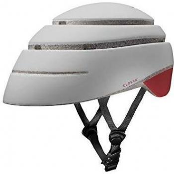 Casco Plegable Urbano Closca Loop Perla/Rojo para Adultos