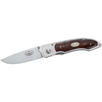 Cuchillo Plegable Fallkniven P3Gic - Acero 3G, Madera de Hierro del Desierto, Funda de Cordura