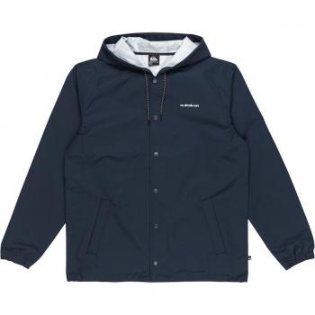 Quiksilver - Chaqueta de hombre Rain Cloud azul marino con capucha, talla M