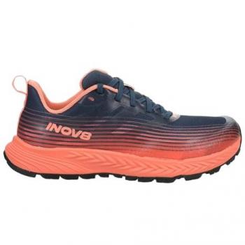 Zapatillas de Trail Running Inov-8 TrailFly Speed Anchas para Mujer - Azul Marino/Naranja 37