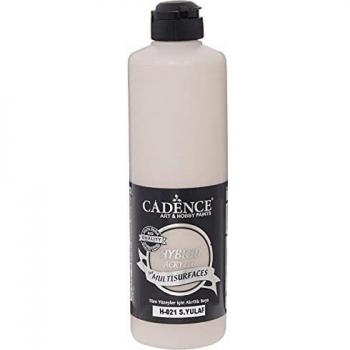 Cadence Pintura acrílica multisuperficie, multisuperficie, pintura para artistas, color avena cálida, 500 ml, a base de agua, para todas las superficies