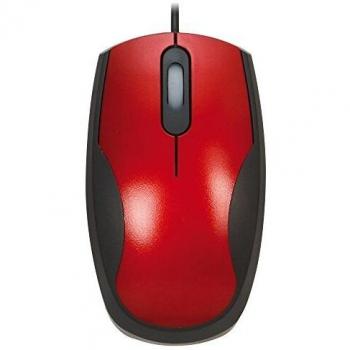 Ratón óptico Plus rojo/negro