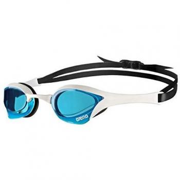Arena Cobra Ultra Swipe Swim Goggles - Blue/White/Black, Anti-Fog, UV Protection, Interchangeable Nose Bridges