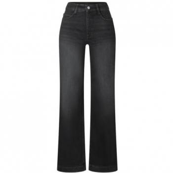 MAC Dream Wide Leg Jeans - Women's Black 5-Pocket Size 40/L32