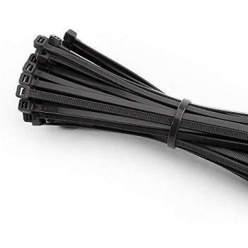 Edp 48412 Bridas Reutilizables Negras 300 x 4,5 mm, Bolsa 100 unidades