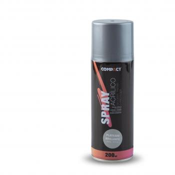 Pintura Acrílica Spray Plata Brillo 200ml