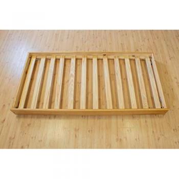 Cama de Arrastre Juvenil de Madera de Pino 90x180 cm con Barandilla