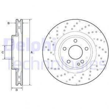 Disco de freno DELPHI BG4658C con características de alta calidad, diseño optimizado para una mejor disipación del calor, fabricado en materiales duraderos y resistentes a la corrosión, compatible con diversos modelos de vehículos y diseñado
