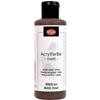 Pintura Acrílica ViVA DECOR, 82 ml, Marrón Medio Mate