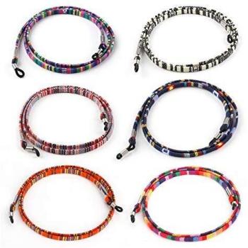 Hifot Correa Gafas 6 Piezas, Cuerda Gafas de Sol, Retenedor Cadenas Gafas Lectura para Mujer Hombre niño