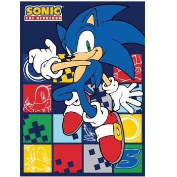 Manta Polar Sonic The Hedgehog SEGA - Tamaño 100x140cm.