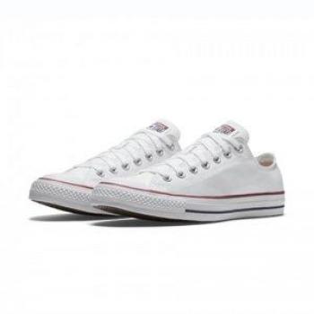 Converse - Zapatillas casual unisex Chuck Taylor All Star Wide Fit, color blanco, modelo M7652C, diseño clásico de lona baja