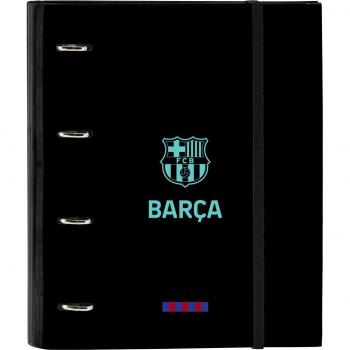 Carpeta 4 anillas FC Barcelona con recambio A4, goma y separadores - Producto oficial del F.C. Barcelona