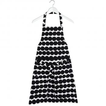 Marimekko - Räsymatto - Delantal - Negro y blanco - Algodón