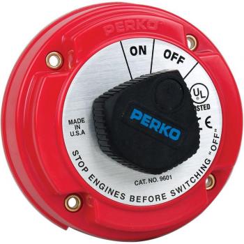 Perko 9601DP Medium Duty Battery Disconnect Switch - 250 Amp Continuous, 12-32VDC