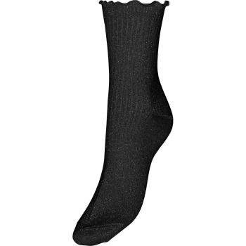Vero Moda Women's Magic Glitter Socks - Black with Lurex, One Size
