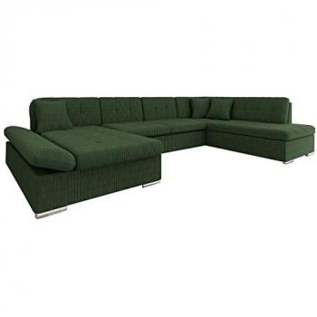 Sofá rinconero Comfivo 150 con función de descanso y caja de ropa de cama, dimensiones 345x205x76cm