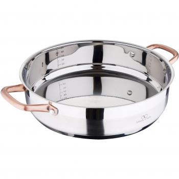 Bergner Q1950 Infinity Chef - Paellera de inducción, 32 cm, color plateado