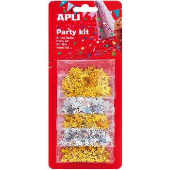 APLI - Bolsa confeti estrellas surtidas 5 x 2g