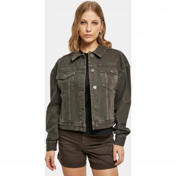 Urban Classics Women's Oversized Brown Denim Jacket