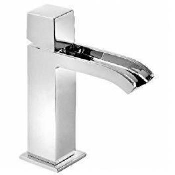 Tres Griferia - Monomando Lavabo Con Caño Cascada Libre. Válvula Desagüe Automático. * Nota: La Grifería Con Caño Cascada Se Acompaña Con 2 Llaves De Regulación Con Filtro