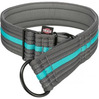 Collar de Educación Trixie Fusion Antitirones Extra Ancho Grafito/Océano M-L (38-48 cm / 45 mm)