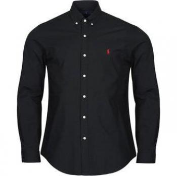 Polo Ralph Lauren Men's Black Slim-Fit Stretch Poplin Shirt Size 2XL