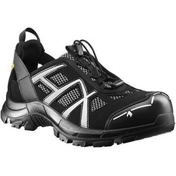 Zapato de Seguridad HAIX Black Eagle Safety 61.1 Talla 40 Negro/Plata S1P HRO HI SRC ESD Mikrofibra/Textil