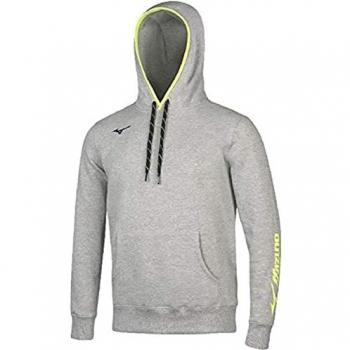 Mizuno Team Men's Grey Hoodie Sweatshirt