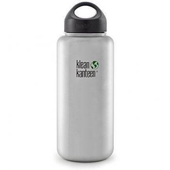 Klean Kanteen - Cantimplora con boca ancha, acero inoxidable, 0.8 litros