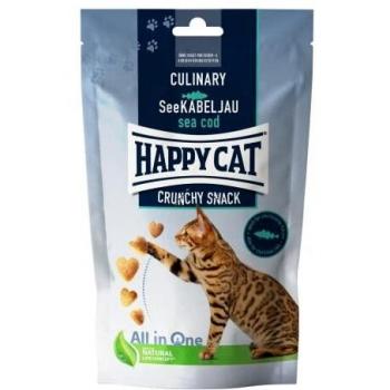 Happy Cat Culinary Crunchy Snack con bacalao - Pack económico 2 x 70 g