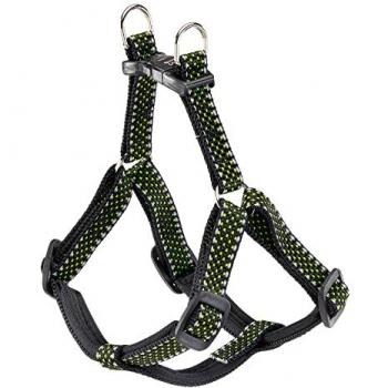 Arnés Reflectante Imbottito Daytona Deluxe Verde para Perros Tamaño S