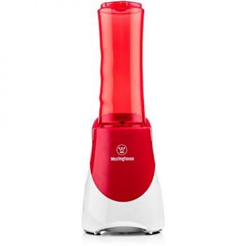 Batidora portátil Westinghouse Easy-go 600 ml Roja, sin BPA, 300 W, con botella TO-GO y manejo fácil