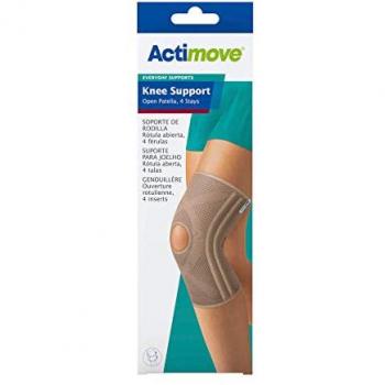 Actimove Everyday Knee Support with Open Patella and Four Stays - Small Beige