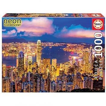 Educa Neon Hong Kong Skyline Puzzle - 1000 Pieces