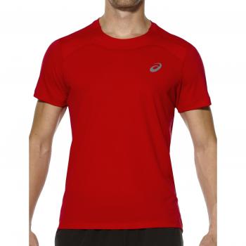 Asics Camiseta Manga Corta Race Rojo XL