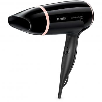 Secador de Pelo Compacto 1600W PHILIPS Thermoprotect Negro/Rosa