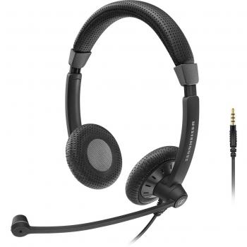Sennheiser SC 75 Binaurale Diadema Negro auricular con micrófono - Auriculares con micrófono