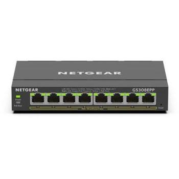Netgear 8-Port Gigabit PoE+ Smart Managed Network Switch