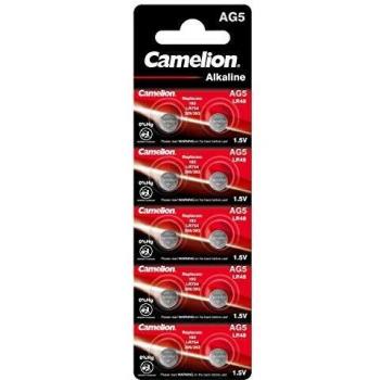 Camelion 12051005 Pilas sin Mercurio, alcalinas, de botón AG5/LR48/LR754/393 