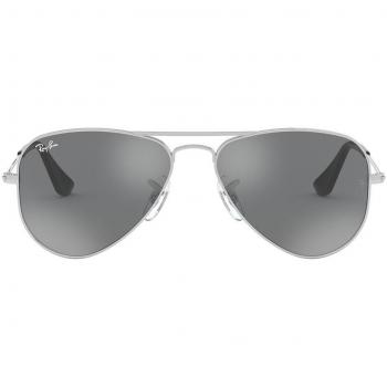 Ray-Ban RX8789 Aviator Titanio 1002 Armazones para Hombre Plateadas con lentes recetados, diseño aviador, material de titanio, color plateado