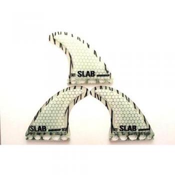 Slab-surf fins thruster hexacore natural carbon stripes
