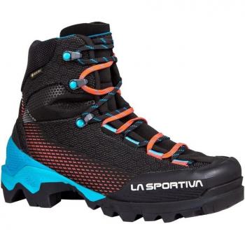 La Sportiva - Botas de alpinismo de mujer Aequilibrium ST GTX Black-Hibiscus